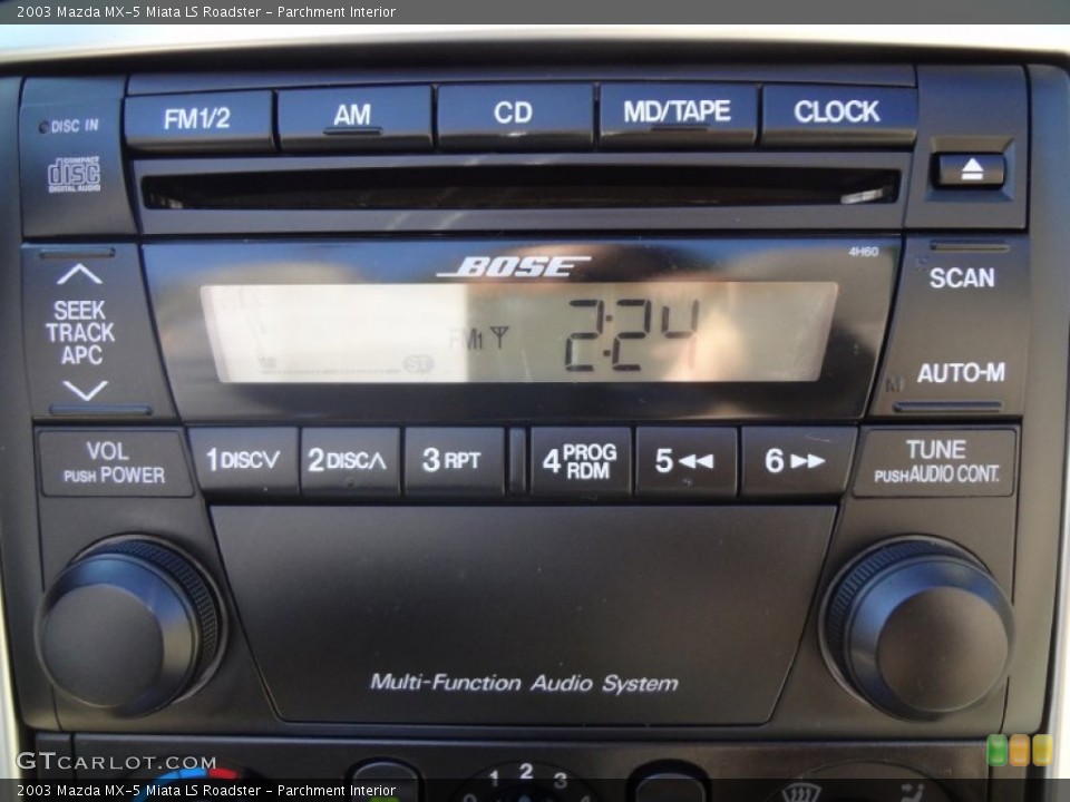 Parchment Interior Audio System for the 2003 Mazda MX-5 Miata LS Roadster #70765331