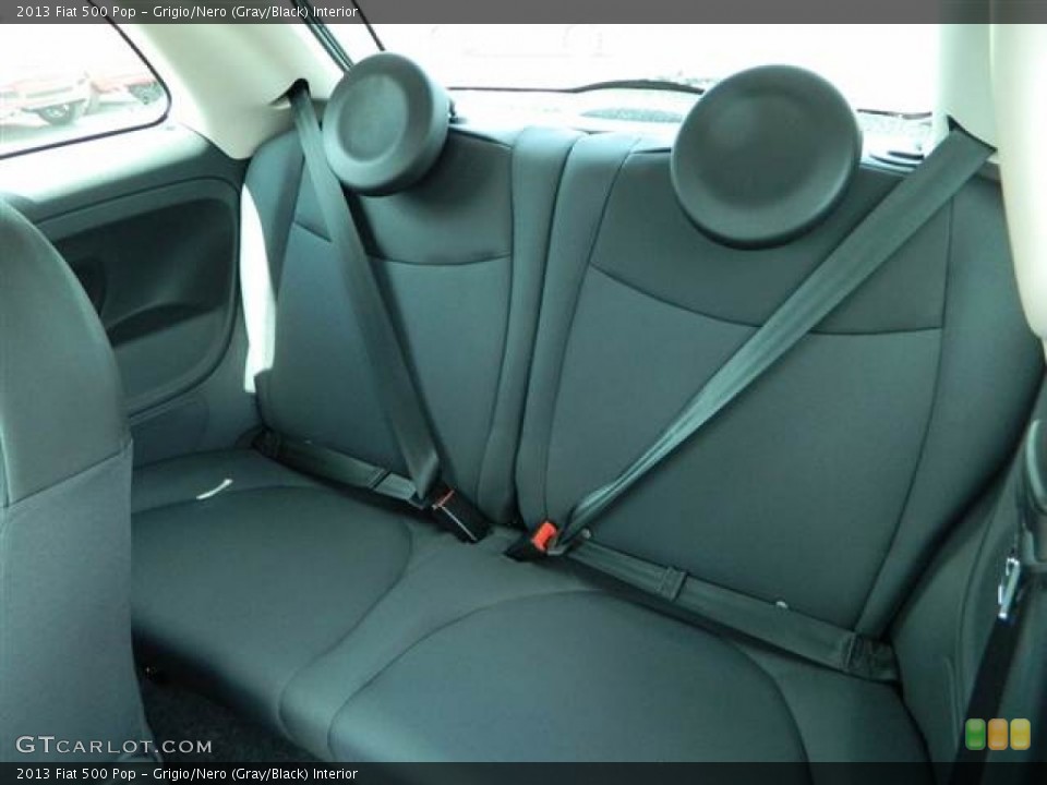 Grigio/Nero (Gray/Black) Interior Rear Seat for the 2013 Fiat 500 Pop #70766021