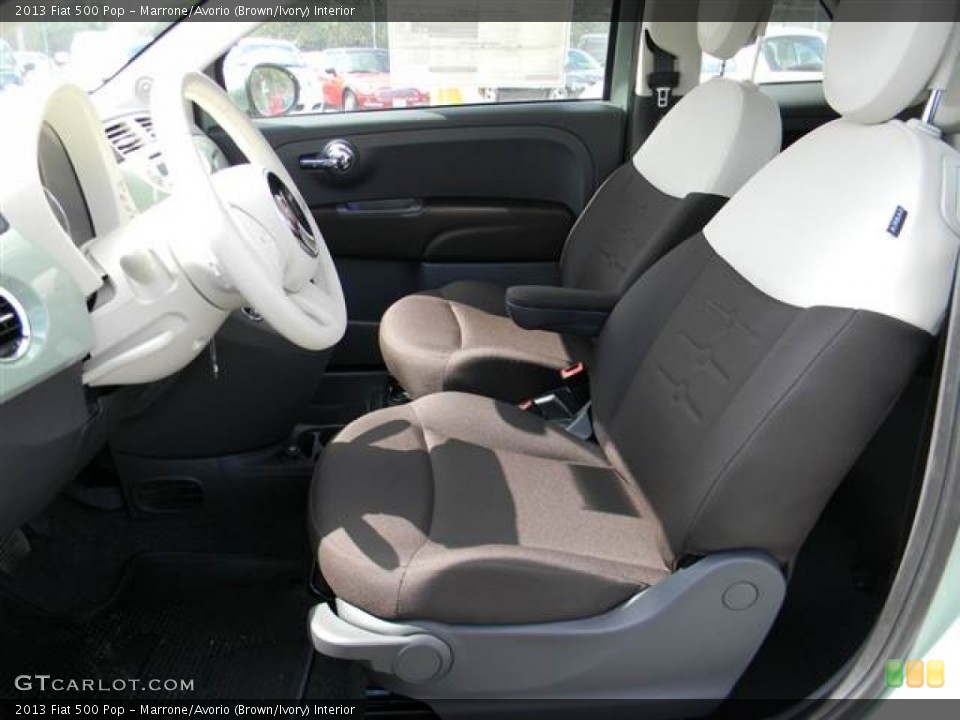 Marrone/Avorio (Brown/Ivory) Interior Front Seat for the 2013 Fiat 500 Pop #70766177