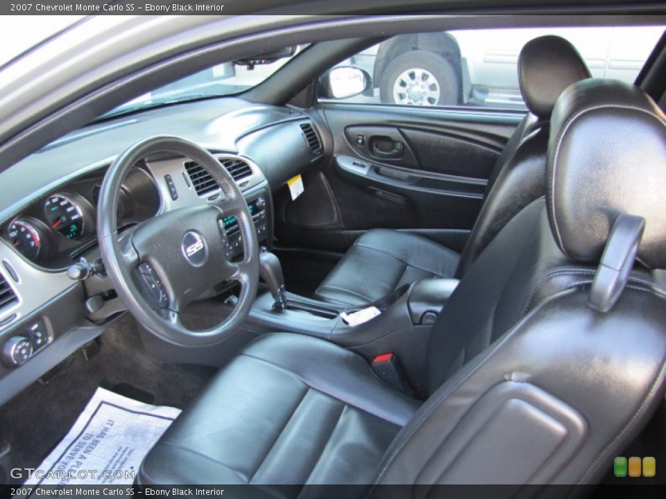 Ebony Black Interior Photo for the 2007 Chevrolet Monte Carlo SS #70769120
