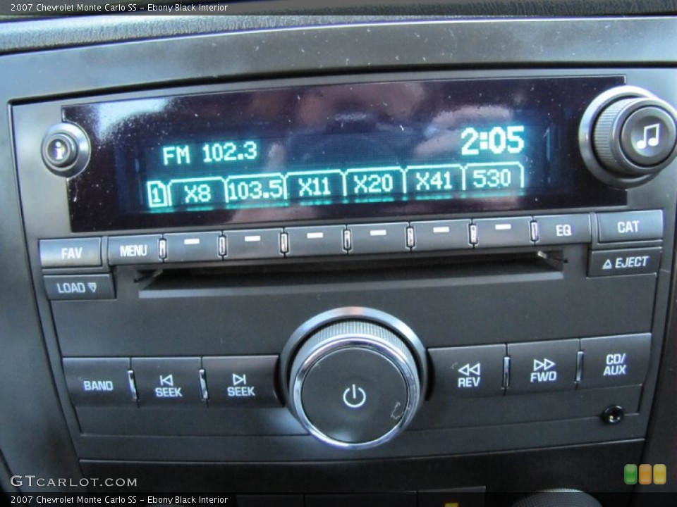 Ebony Black Interior Audio System for the 2007 Chevrolet Monte Carlo SS #70769189