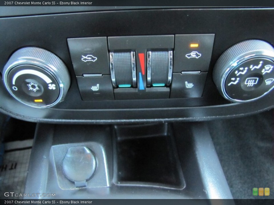 Ebony Black Interior Controls for the 2007 Chevrolet Monte Carlo SS #70769199