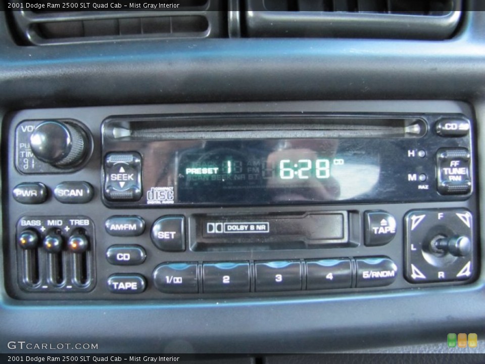 Mist Gray Interior Audio System for the 2001 Dodge Ram 2500 SLT Quad Cab #70769408