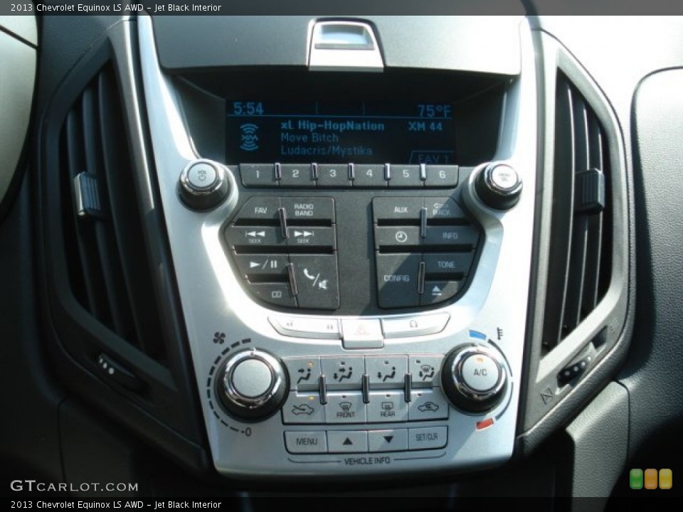 Jet Black Interior Controls for the 2013 Chevrolet Equinox LS AWD #70773749