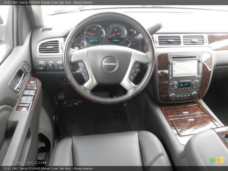 Ebony Interior Dashboard for the 2013 GMC Sierra 3500HD Denali Crew Cab 4x4 #70775816