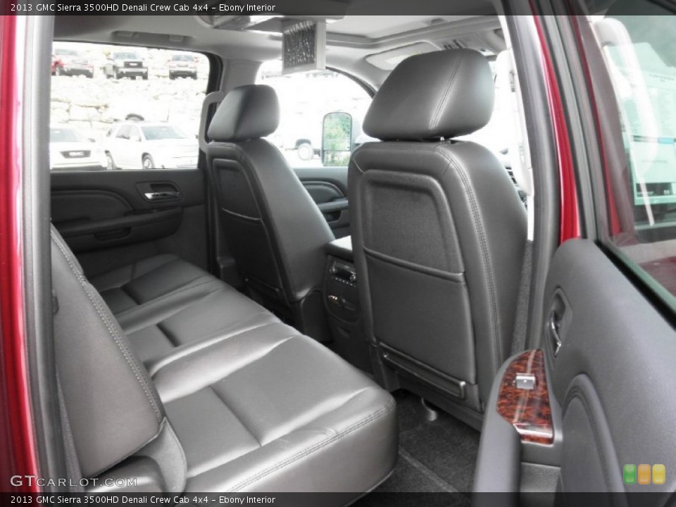 Ebony Interior Photo for the 2013 GMC Sierra 3500HD Denali Crew Cab 4x4 #70775873