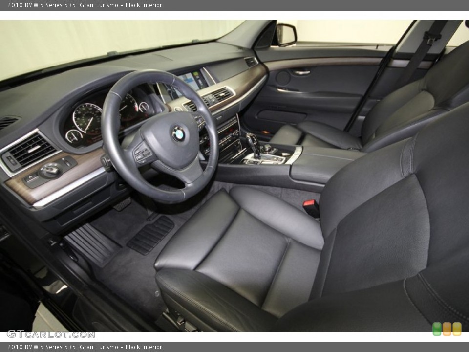 Black Interior Front Seat for the 2010 BMW 5 Series 535i Gran Turismo #70778918
