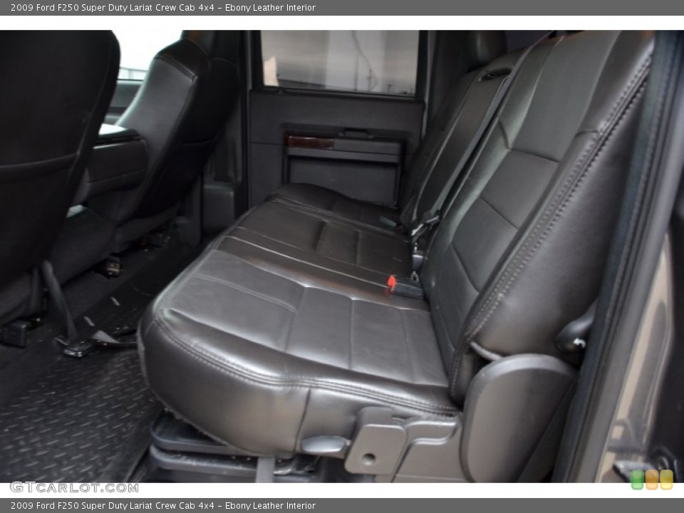 Ebony Leather 2009 Ford F250 Super Duty Interiors