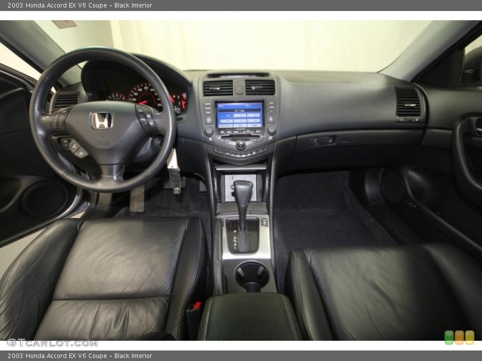 Black Interior Dashboard for the 2003 Honda Accord EX V6 Coupe #70779278
