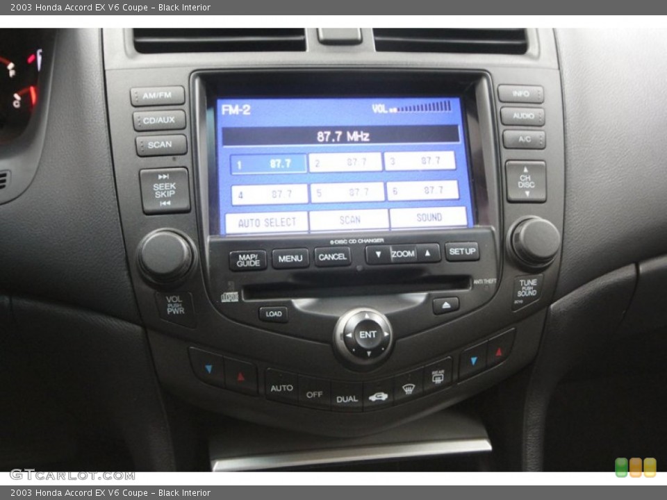 Black Interior Controls for the 2003 Honda Accord EX V6 Coupe #70779401
