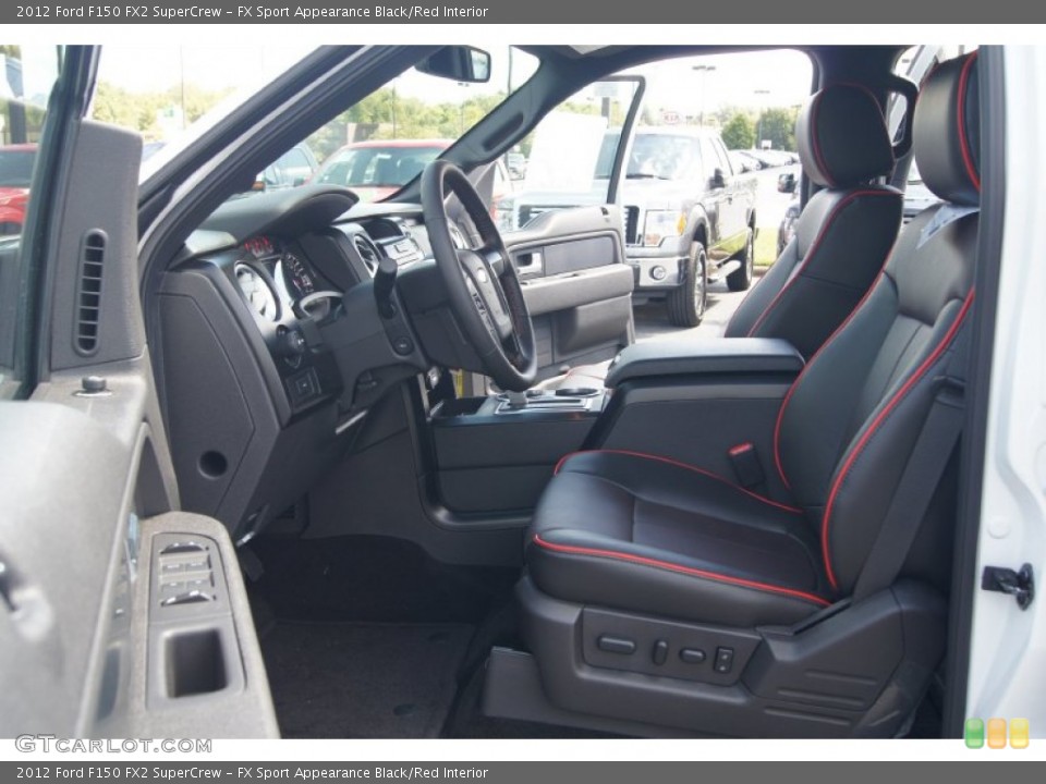 FX Sport Appearance Black/Red Interior Photo for the 2012 Ford F150 FX2 SuperCrew #70781021