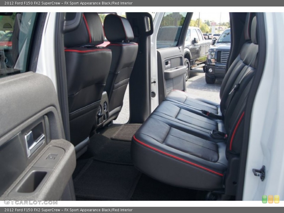 FX Sport Appearance Black/Red Interior Rear Seat for the 2012 Ford F150 FX2 SuperCrew #70781030