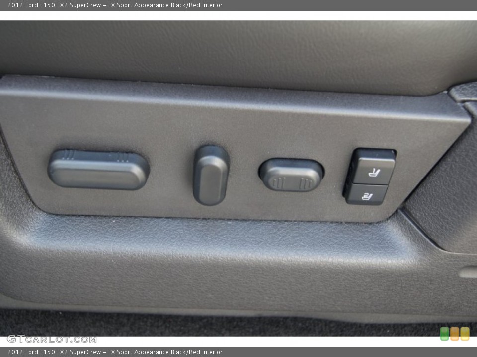 FX Sport Appearance Black/Red Interior Controls for the 2012 Ford F150 FX2 SuperCrew #70781187