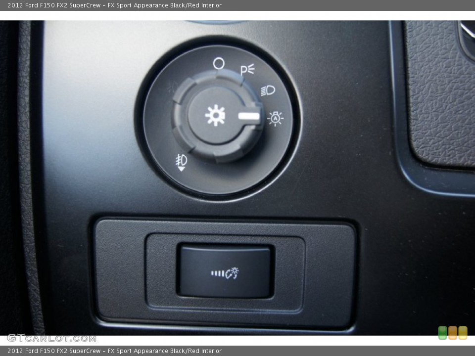 FX Sport Appearance Black/Red Interior Controls for the 2012 Ford F150 FX2 SuperCrew #70781198