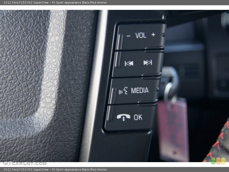 FX Sport Appearance Black/Red Interior Controls for the 2012 Ford F150 FX2 SuperCrew #70781216
