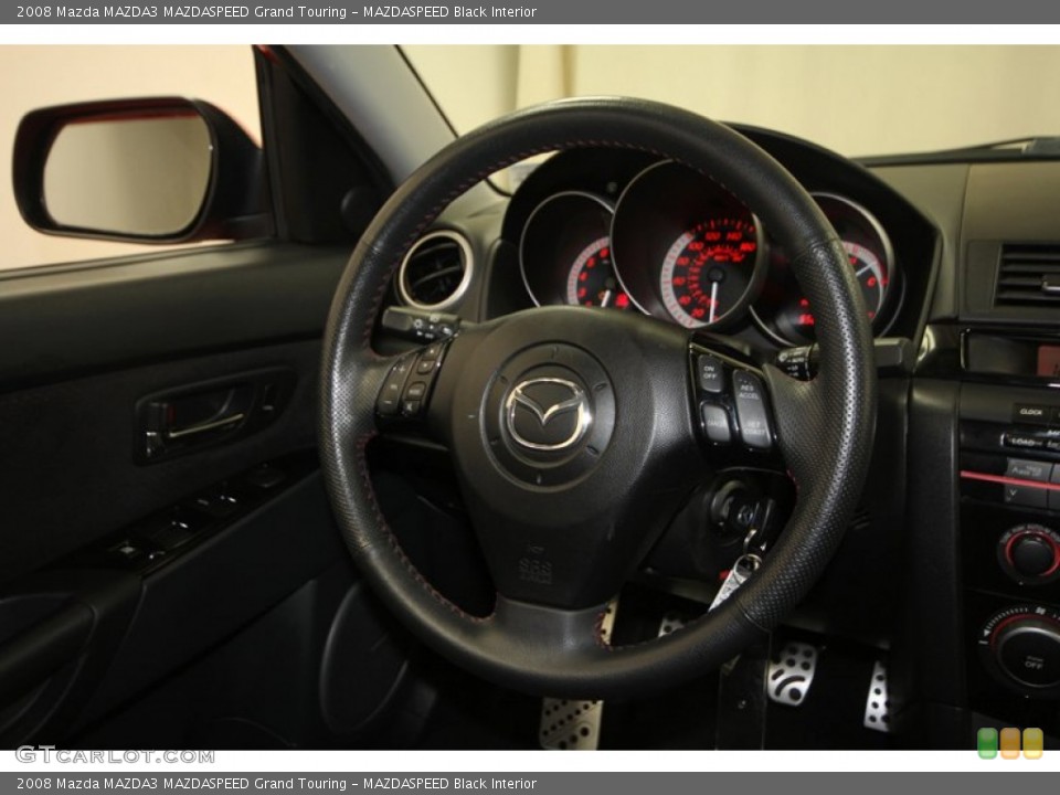 MAZDASPEED Black Interior Steering Wheel for the 2008 Mazda MAZDA3 MAZDASPEED Grand Touring #70781801