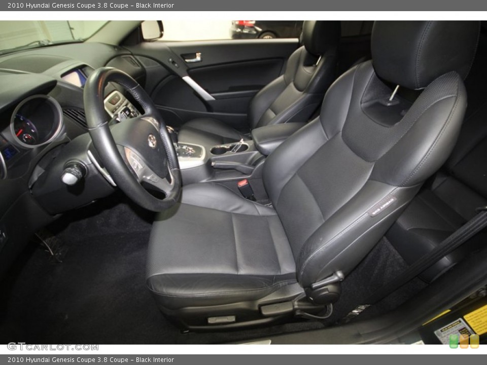 Black Interior Front Seat for the 2010 Hyundai Genesis Coupe 3.8 Coupe #70781924