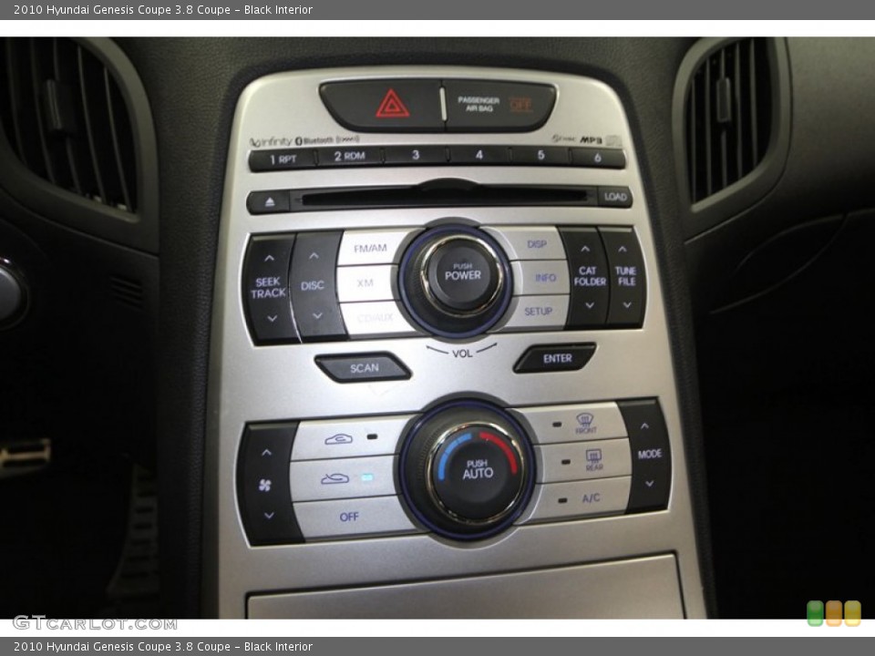 Black Interior Controls for the 2010 Hyundai Genesis Coupe 3.8 Coupe #70782083