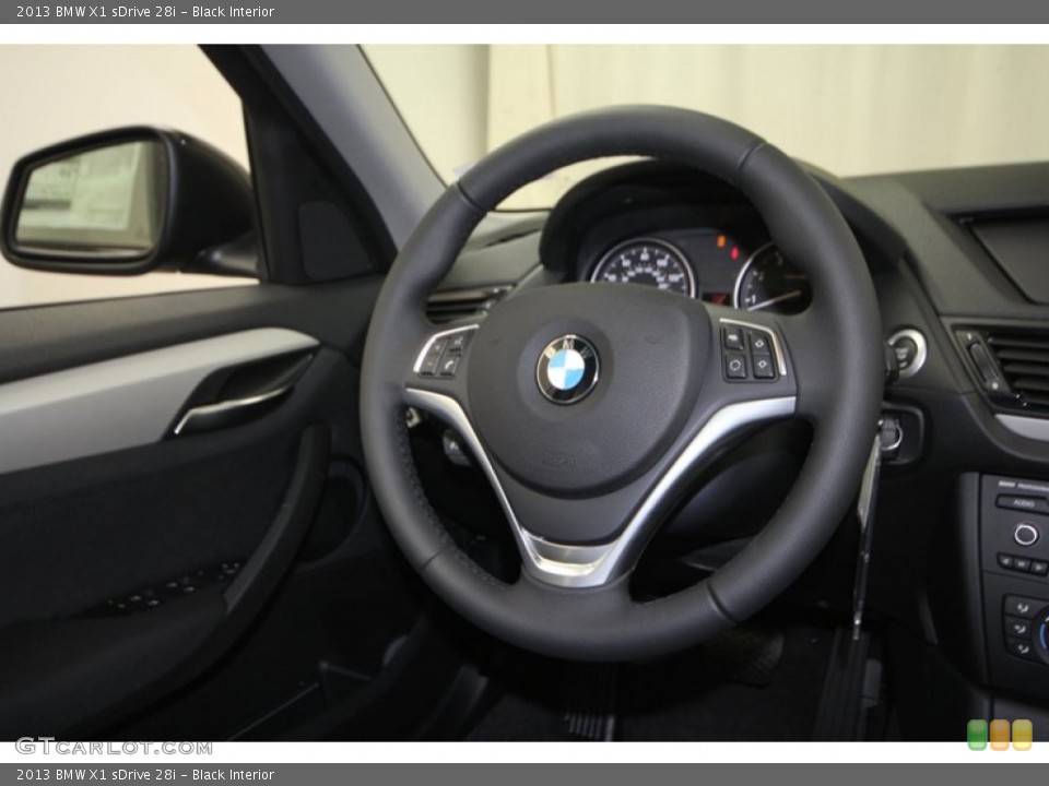 Black Interior Steering Wheel for the 2013 BMW X1 sDrive 28i #70782662