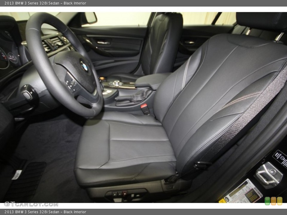 Black Interior Front Seat for the 2013 BMW 3 Series 328i Sedan #70783373