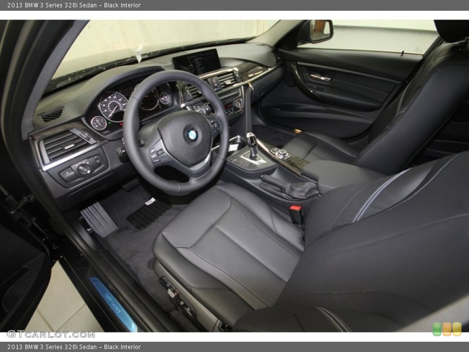 Black Interior Prime Interior for the 2013 BMW 3 Series 328i Sedan #70783442