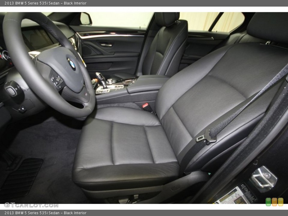 Black Interior Front Seat for the 2013 BMW 5 Series 535i Sedan #70783826