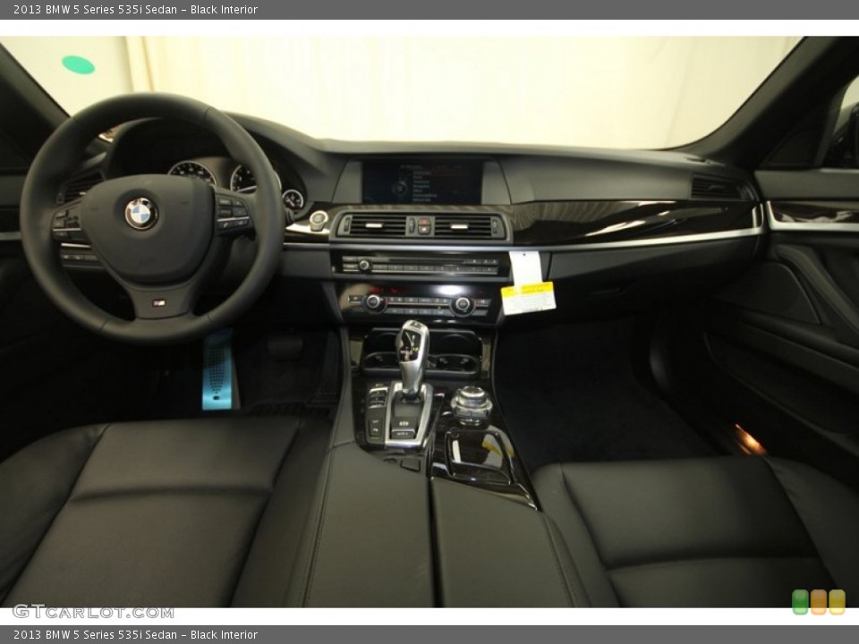 Black Interior Dashboard for the 2013 BMW 5 Series 535i Sedan #70783832