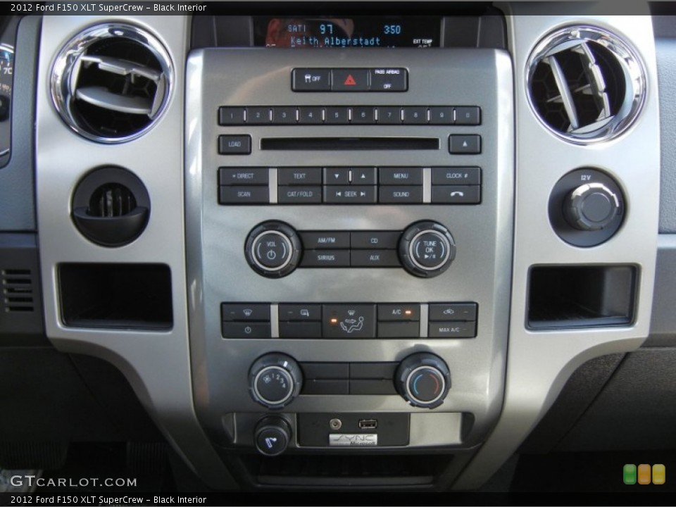 Black Interior Controls for the 2012 Ford F150 XLT SuperCrew #70788122