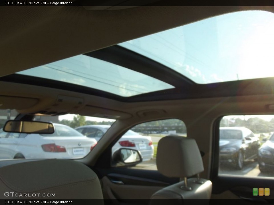 Beige Interior Sunroof for the 2013 BMW X1 sDrive 28i #70790825