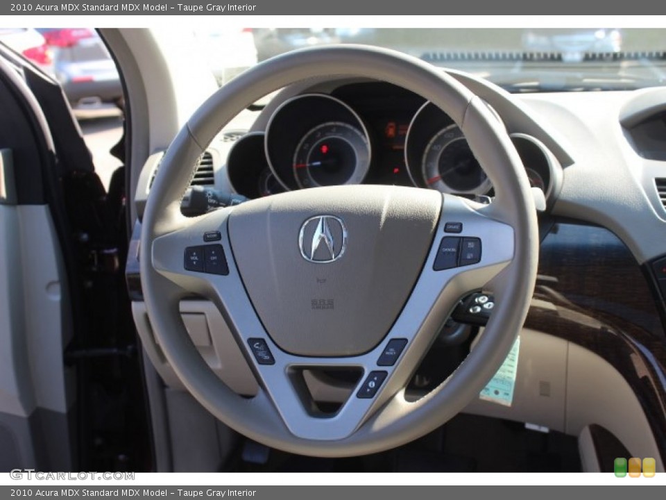 Taupe Gray Interior Steering Wheel for the 2010 Acura MDX  #70791242