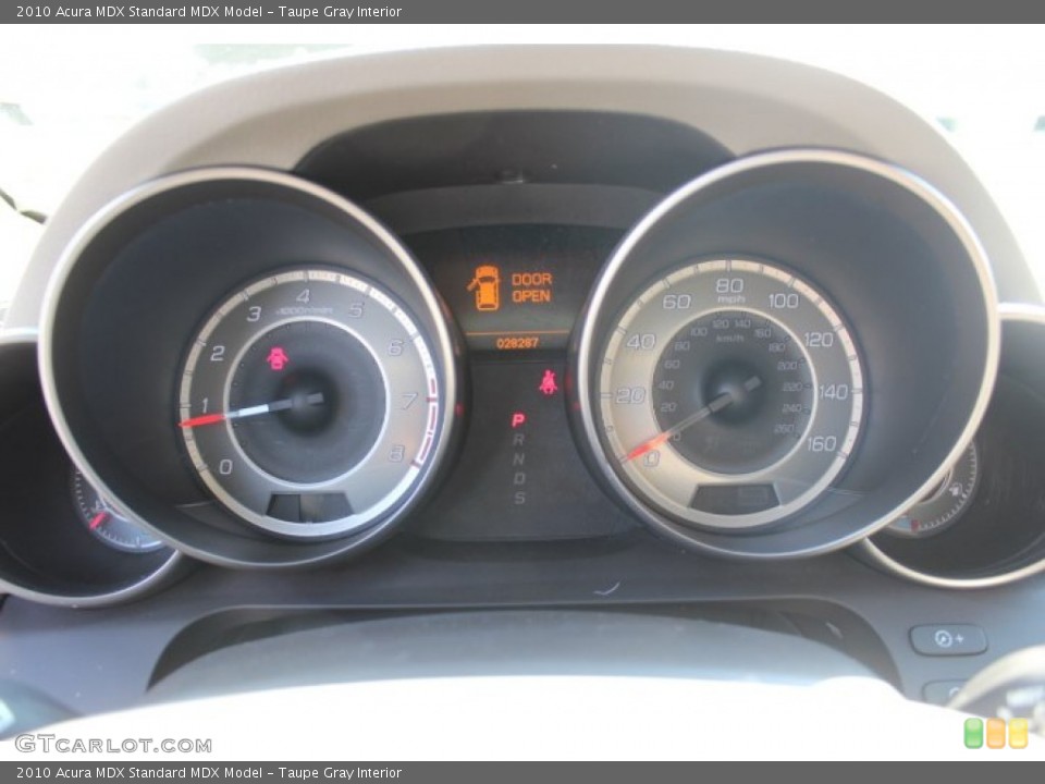 Taupe Gray Interior Gauges for the 2010 Acura MDX  #70791269