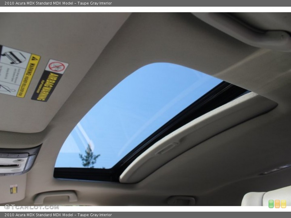 Taupe Gray Interior Sunroof for the 2010 Acura MDX  #70791278