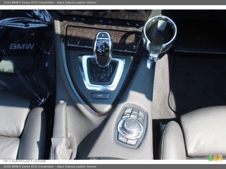 Black Dakota Leather Interior Transmission for the 2009 BMW 6 Series 650i Convertible #70791602
