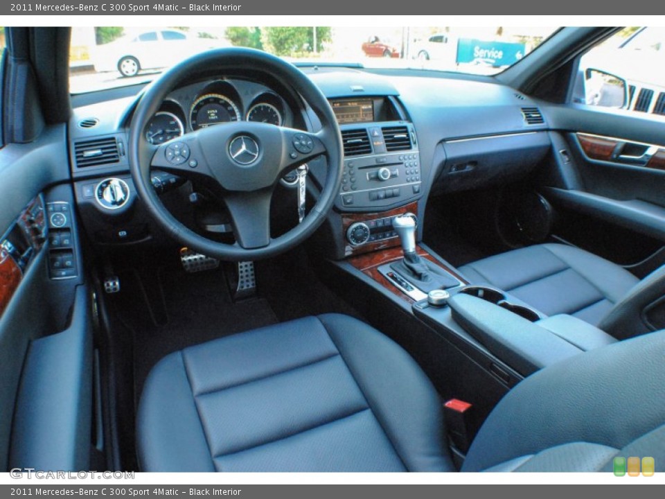 Black 2011 Mercedes-Benz C Interiors