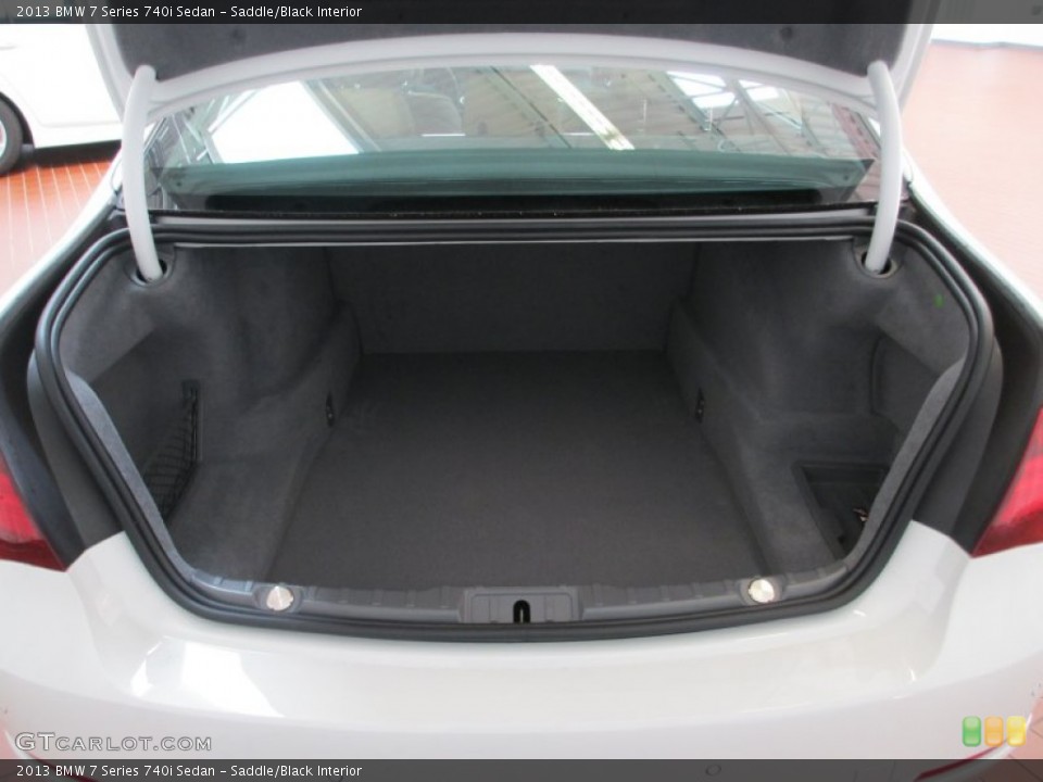 Saddle/Black Interior Trunk for the 2013 BMW 7 Series 740i Sedan #70793612