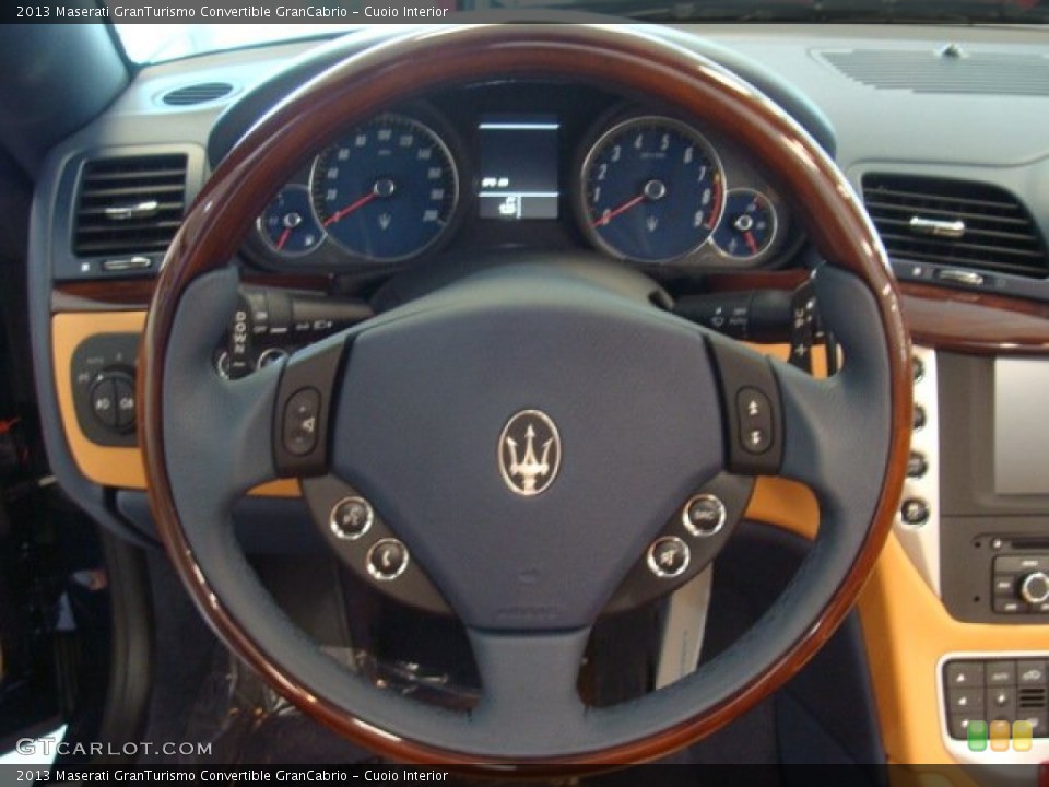 Cuoio Interior Steering Wheel for the 2013 Maserati GranTurismo Convertible GranCabrio #70795130