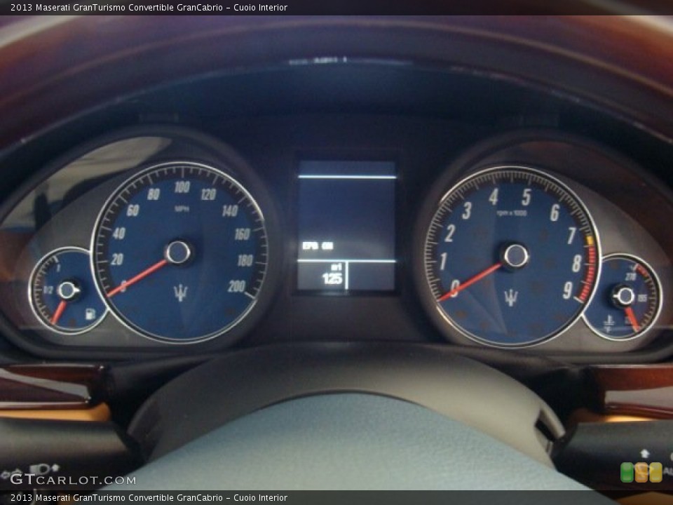 Cuoio Interior Gauges for the 2013 Maserati GranTurismo Convertible GranCabrio #70795139