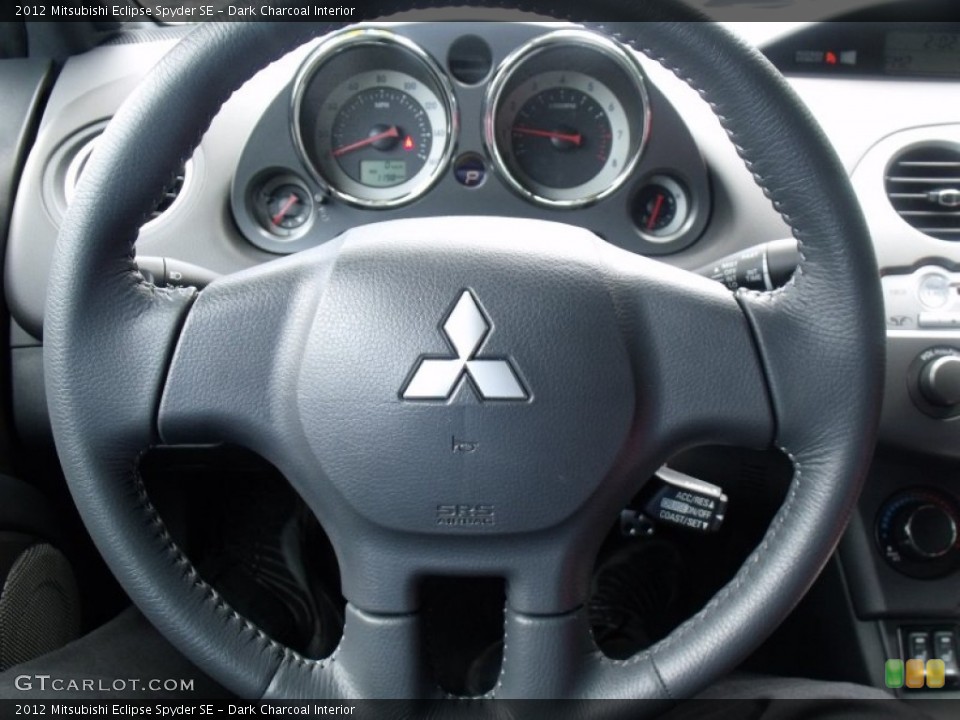 Dark Charcoal Interior Steering Wheel for the 2012 Mitsubishi Eclipse Spyder SE #70796018