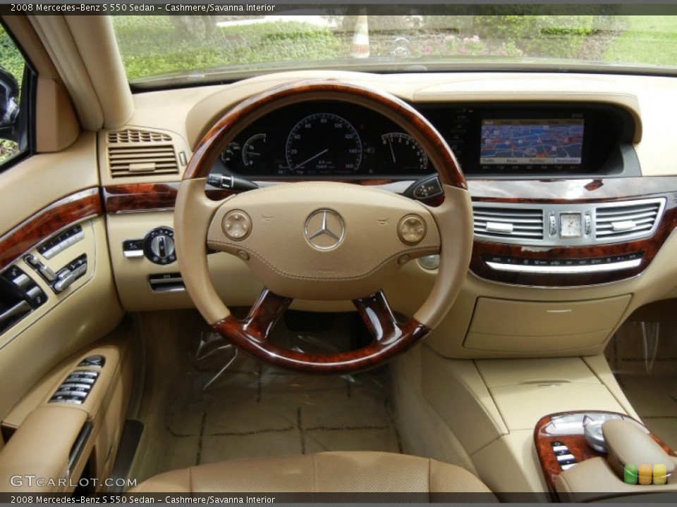 Cashmere/Savanna Interior Dashboard for the 2008 Mercedes-Benz S 550 Sedan #70798250