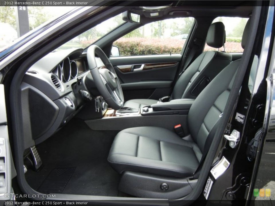 Black Interior Photo for the 2012 Mercedes-Benz C 250 Sport #70798394