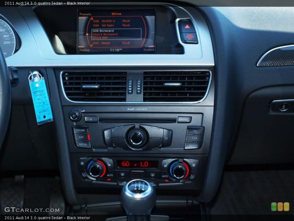 Black Interior Controls for the 2011 Audi S4 3.0 quattro Sedan #70799114