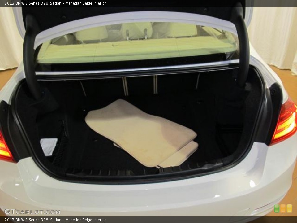 Venetian Beige Interior Trunk for the 2013 BMW 3 Series 328i Sedan #70800512