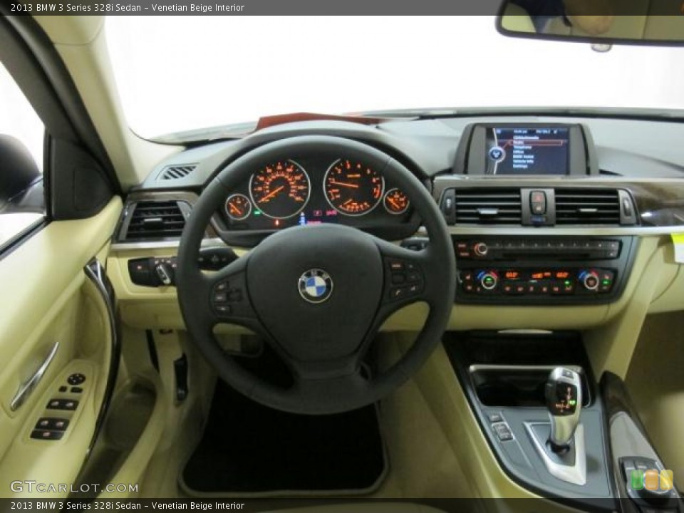 Venetian Beige Interior Dashboard for the 2013 BMW 3 Series 328i Sedan #70800521