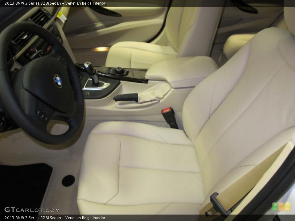 Venetian Beige Interior Front Seat for the 2013 BMW 3 Series 328i Sedan #70800536