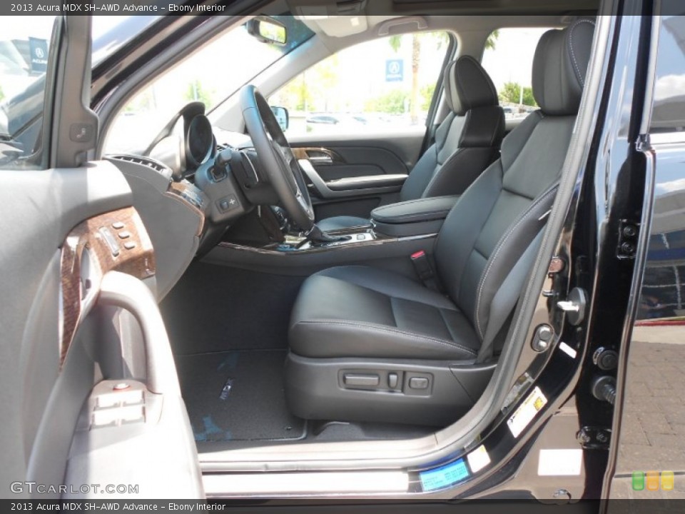 Ebony Interior Front Seat for the 2013 Acura MDX SH-AWD Advance #70802969