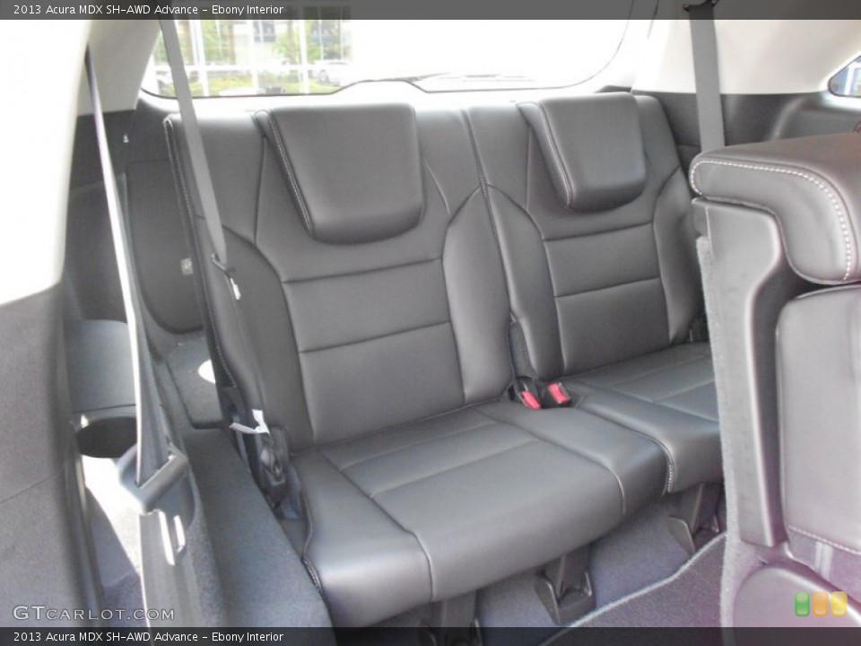 Ebony Interior Rear Seat for the 2013 Acura MDX SH-AWD Advance #70803005