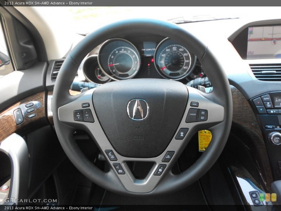 Ebony Interior Steering Wheel for the 2013 Acura MDX SH-AWD Advance #70803020