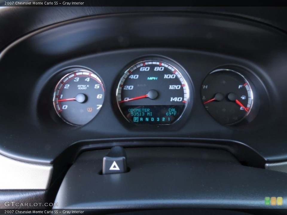 Gray Interior Gauges for the 2007 Chevrolet Monte Carlo SS #70804055