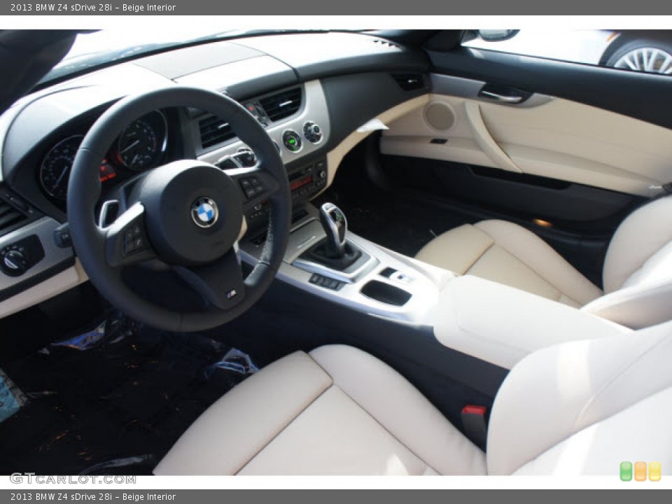 Beige Interior Prime Interior for the 2013 BMW Z4 sDrive 28i #70814918