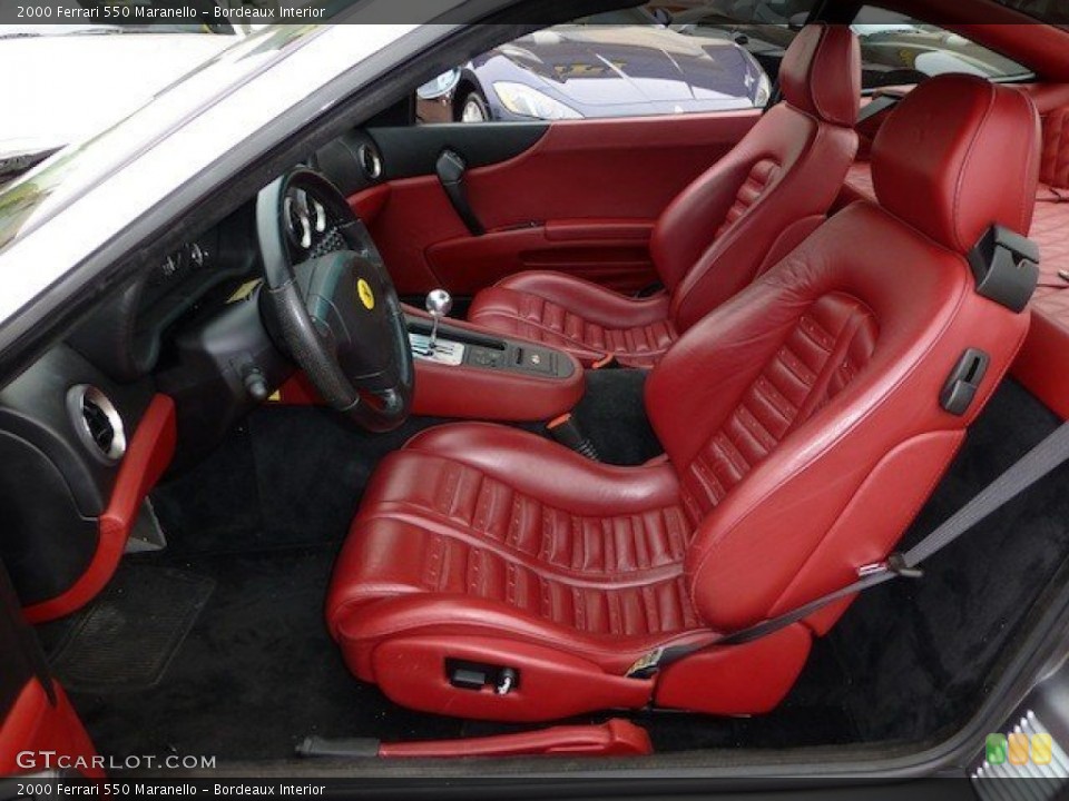 Bordeaux Interior Front Seat for the 2000 Ferrari 550 Maranello #70815152